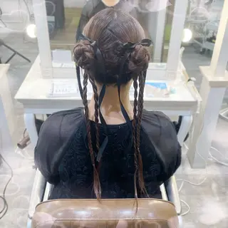 ヘアアレンジ 🎼艶感カラー ヘアメ たま🎀のヘアスタイル