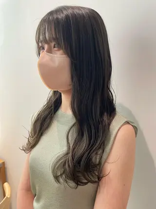 ロング カラー gotoday　shaire　saron所属・miu. ボブ/透け感カラーのヘアスタイル