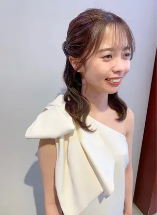 セミロング LOREN＋透明感 オリーブhirokoのヘアスタイル