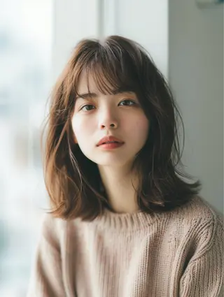 ミディアム カラー edA. 鎌倉のヘアスタイル