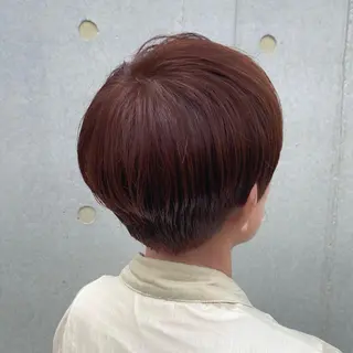 ショート カラー 🪭risa 暖色/レイヤー🪭のヘアスタイル