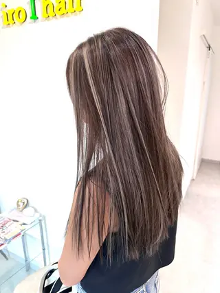 ロング カラー 加藤 佑二のヘアスタイル