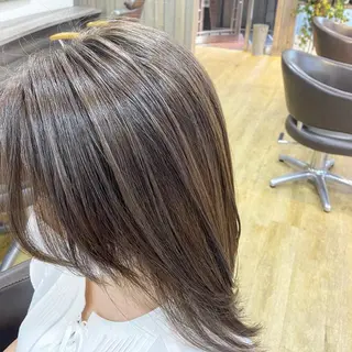 ミディアム カラー ハイトーン/ボブ/ レイヤー💫カイセイのヘアスタイル