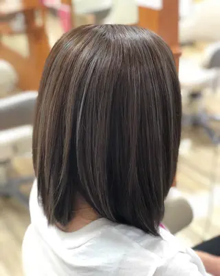 セミロング カラー Snaly カラー特化ページのヘアスタイル