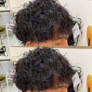パーマ メンズ 年間2000名担当◎ パーマ職人/仲原佑樹のヘアスタイル