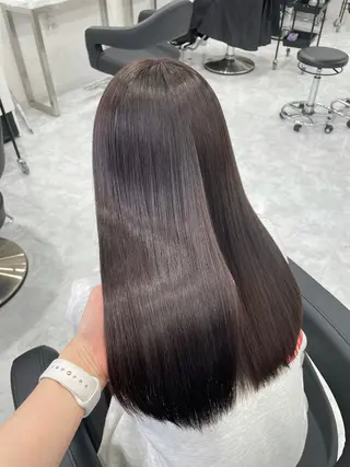 ロング カラー 韓国レイヤー🕊️ 柔らかベージュ🧸のヘアスタイル