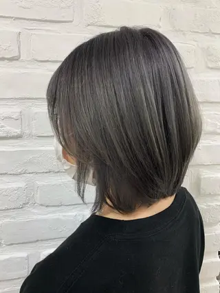 ショート カラー 【センターパート/ マッシュ】ryokaのヘアスタイル