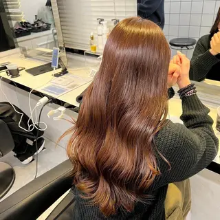 カラー 盛れる上質ワンホン ヘア🤍YUME🤍のヘアスタイル