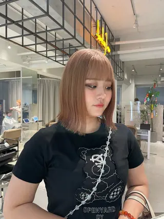 ミディアム カラー loely 💞miyuのヘアスタイル