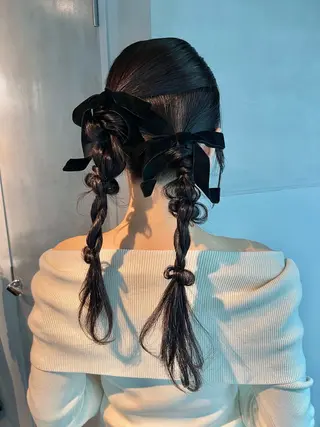 ヘアアレンジ charm《銀座》 ヘアセット/縮毛矯正のヘアスタイル