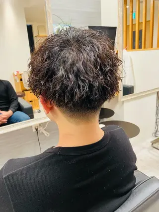 パーマ メンズ メンズ特化/パーマ/ フェードWATARUのヘアスタイル