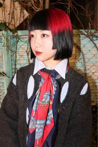 ショート カラー ヘアアレンジ @kyoniyy KYONIのヘアスタイル