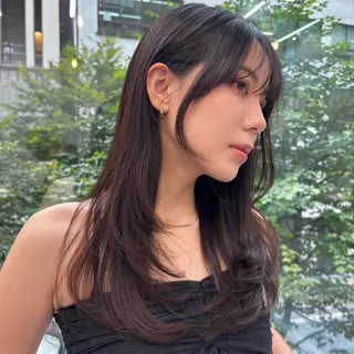 ロング カラー レイヤー×顔周 り×髪質改善/MIUのヘアスタイル