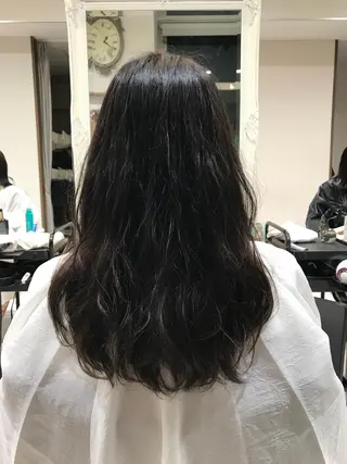 ロング カラー パーマ 【メンズ縮毛矯正】 田中秀斗のヘアスタイル