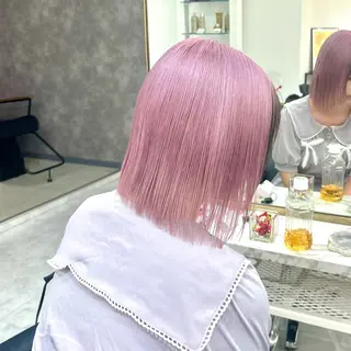 ミディアム カラー 🥀YUIHA🥀 テザインカラー♥のヘアスタイル