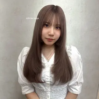 ロング カラー ハイトーン/艶カラー /ケアブリーチ/香音のヘアスタイル