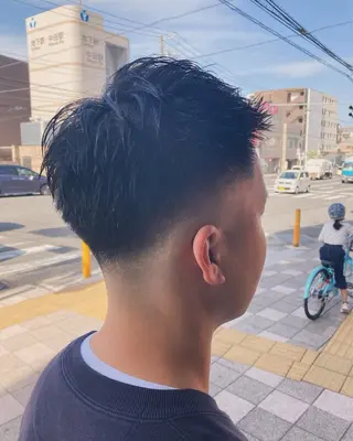 ショート メンズ ルピナス中田店長 山口大地のヘアスタイル