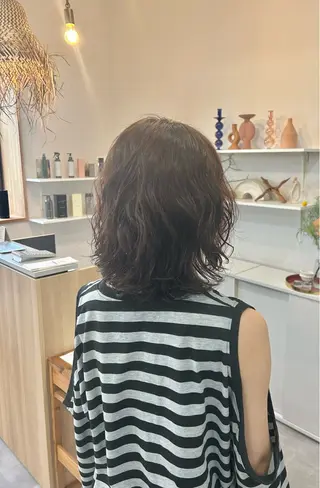 ミディアム パーマ ufu所属・🫧KOWATA KASUMI🫧のヘアスタイル