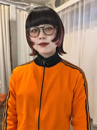 ミディアム カラー haco＋所属・圧倒的デザイン力 店長🎨RENAのヘアスタイル