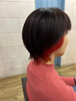 ショート カラー 似合わせ/ブリーチ/ 髪質改善/ミクෆ‪のヘアスタイル