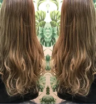 ロング カラー チビ編み込みエクステ シールEXどぅ〜すのヘアスタイル