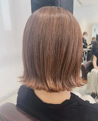 ミディアム カラー 艶カラー/エクステ/ 藤原リックのヘアスタイル