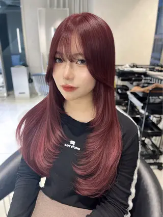 ロング カラー 韓国レイヤー×モテ髪 /MITSUKI🤍のヘアスタイル