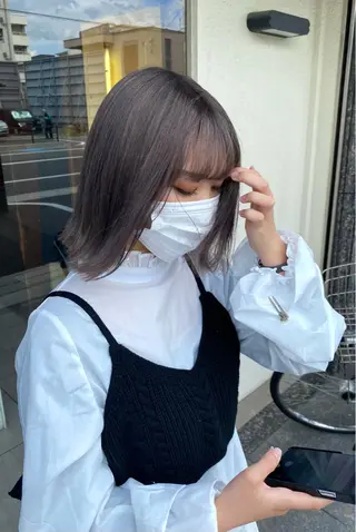 ショート カラー ヘアアレンジ HAIRSALONLOOP所属・川上 麻梨阿のヘアスタイル