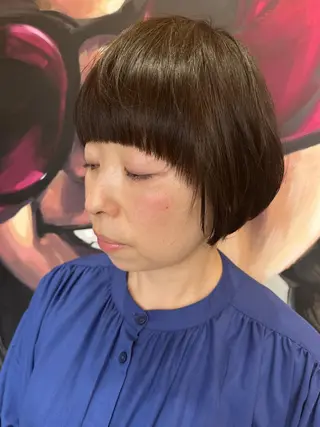 ミディアム カラー パーマ ヘアアレンジ メンズ キッズ ネイル マツエク・マツパ アイブロウ times salon名駅所属・久木原 ゆりのヘアスタイル