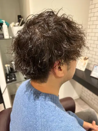 パーマ メンズ 髪質改善 すずきひじりのヘアスタイル