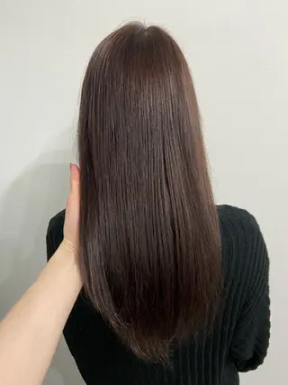 セミロング カラー 🍎韓国カラー licoris寛菜のヘアスタイル