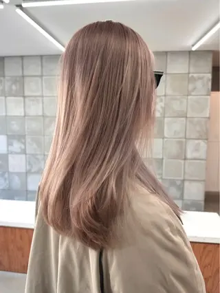 ミディアム カラー ミルクティーレイヤー Kaito🐩/栄のヘアスタイル