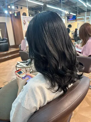 セミロング 🍒Ayana🍒 艶カラー🍒のヘアスタイル
