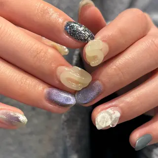 ミディアム m kaori𓃟のネイルデザイン