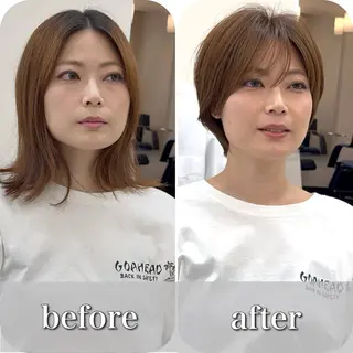 ショート カラー 小池 功のヘアスタイル