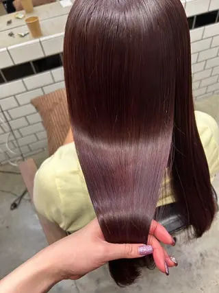 ロング カラー 🥀モテ暖色× エクステ🥀あかりのヘアスタイル