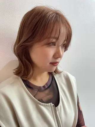 ミディアム 河崎 ブルーナちえみのヘアスタイル