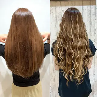 セミロング 🔥ハイトーンカラー ギャルNAOKI🔥のヘアスタイル