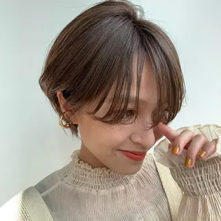ショート 顔周りカット/アレン ジ/カラー小野寺紗良のヘアスタイル
