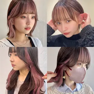 ミディアム カラー インナーカラー/レイ ヤーカット♡/マキシのヘアスタイル