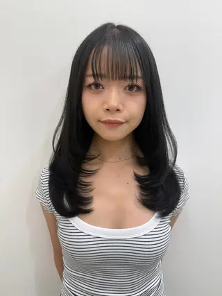 ロング IVE（イヴ）所属・IVE jukuのヘアスタイル
