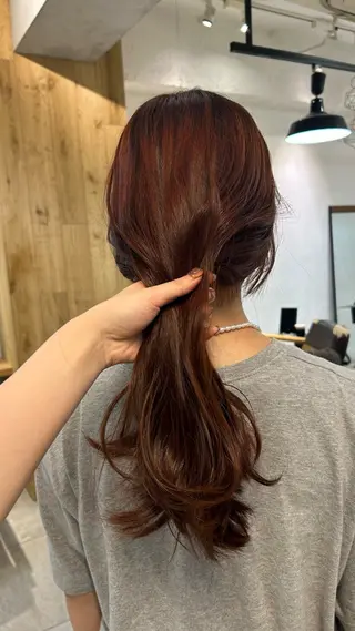 ロング カラー じゅわっと暖色カラー 🍊Moemiのヘアスタイル