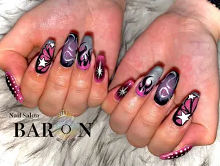 ロング BARON SAKIのネイルデザイン