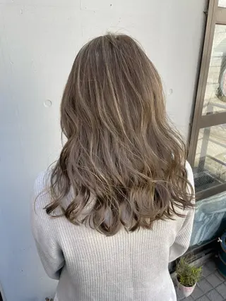 セミロング カラー レイヤー×髪質改善 ×透明感/杉田 圭のヘアスタイル