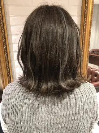 ミディアム カラー 透明感カラー💎 AYAのヘアスタイル