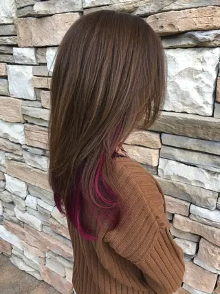 ロング 福元 保雄のヘアスタイル