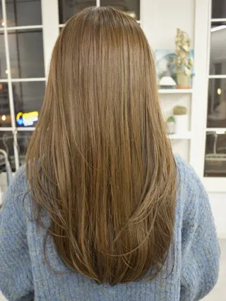 ロング カラー レイヤーボブ/ 艶カラー/サナ🌼のヘアスタイル