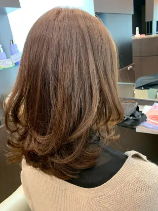 ミディアム Aya/四条烏丸/ インナーカラーのヘアスタイル