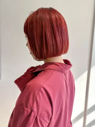 ショート カラー ボブ/レイヤー/ メンズ/池澤慎人のヘアスタイル