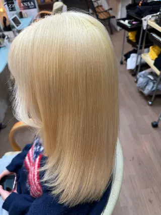 ミディアム カラー ANSA  hair 椥辻店所属・ANSA  hair かいりのヘアスタイル